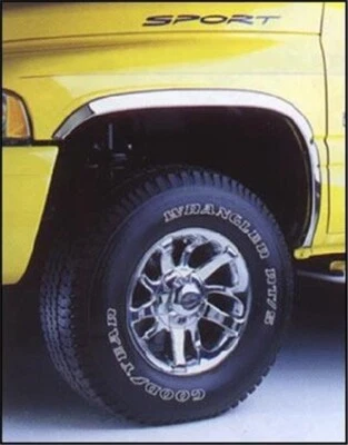 Juego de 4 molduras de guardabarros para Dodge Ram 2500 94-02 2" espejo ancho acero inoxidable FUKK ARCH Foto 1 de 2