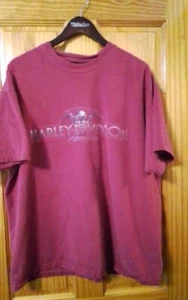 VTG 2001 Harley Davidson Shirt Mens XXL Hanes Beefy T Berwyn IL R.K. Stratman - Picture 1 of 12