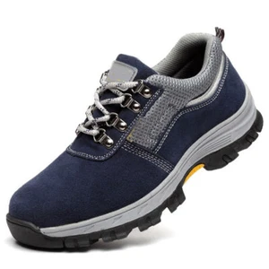 New Men's Smash puncture prevention Safety Shoes Steel Toe Work Boots PPE shoe - Picture 1 of 11
