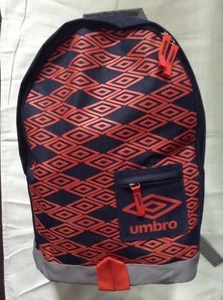 Umbro Titus backpack/rucksack/school bag grey/red-orange/black new with tags - Picture 1 of 4