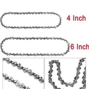 1/2/3X 4/6 Zoll Sägekette Ersatzkette für Mini Kettensäge 28/37TG 1/4" 0.043" - Bild 1 von 19