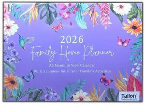 Planificador semanal familiar 2023 2024 rayas calendario de 17 meses borrar-0ff lista de compras - Imagen 1 de 8