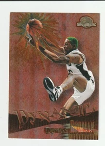 1995-96 SkyBox Dynamic #D10 Dennis Rodman card, Chicago Bulls HOF - Picture 1 of 2