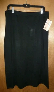 ✅ Nuova Gonna Nina Leonard Donna Maglia Nera Nuova Con Etichetta Nordstrom - Taglia 1X - Foto 1 di 2