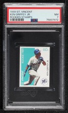 1989 St Vincent Rookies Stamps Ken Griffey Jr PSA 7 Rookie RC HOF