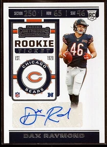 2019 Panini Contenders Rookie Ticket Autograph #278 Dax Raymond - Picture 1 of 3