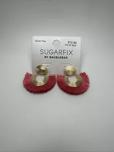 Pendientes Sugarfix by Baublebar Oro Rosa Borla Sin Níquel Nuevos - Imagen 1 de 2