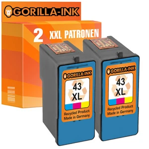 2 Druckerpatronen für Lexmark 43 XL | X4800 Series 4875 4900 Series 4950 4975 VE - Bild 1 von 9