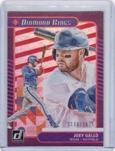 2021 Panini Donruss #15 JOEY GALLO Foil Holo Diamond Kings 1130/2021 - Picture 1 of 1
