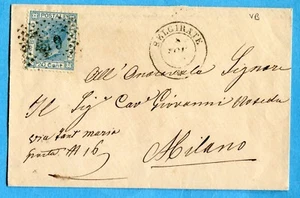 1872 BELGIRATE d.c. + n.p. su c.20 (T26). (244003) - Imagen 1 de 2