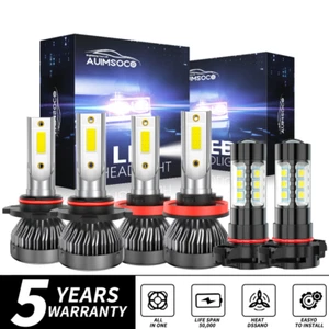 For Subaru XV Crosstrek 2013-2014 LED Headlight High Low Beam + Fog Light Bulbs - Picture 1 of 12