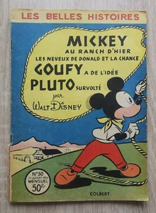 LES BELLES HISTOIRES WALT DISNEY ** SERIE 2 N° 30 ** JUILLET 1956 - Imagen 1 de 2
