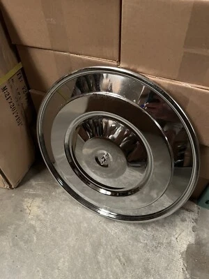 NOS 1984 1985 FORD SALEEN MUSTANG / 5.0L CHROME AIR CLEANER LID TOP 18” 305 Rust - Image 1 of 4