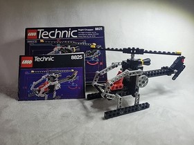Vintage Lego Technic Airport 8825 -  NIGHT CHOPPER - 99.9% Complete Manual + Box