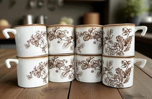 William Sonoma PLYMOUTH 2024 Thanksgiving Punch Cups EXCELLENT  No Bowl Ladle - Picture 1 of 7