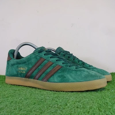 Adidas Trainers Mens Size 7 Men's Gazelle Classic Green Suede Gum Sole Football - Image 1 of 4