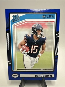 2024 Panini Donruss - Rated Rookie Rome Odunze #309 Blue Press Proof (RC) - Bild 1 von 2