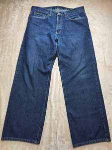 Ralph Lauren Polo Mens Jeans Rare Embroidered Signature Banner 34 X 32 Tag 34x30 - Picture 1 of 11