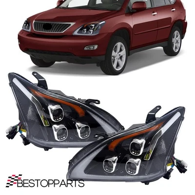 LED Headlight For Lexus RX330 RX350 RX400h 2003-09 Headlamp Assembly Left&Right - Image 1 of 4
