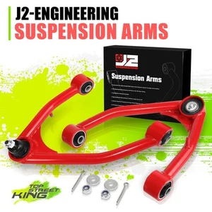 Brazos de control superiores delanteros tubulares de elevación de 2-4" para Tahoe Yukon Sierra 00-19 rojo L+R - Imagen 1 de 6