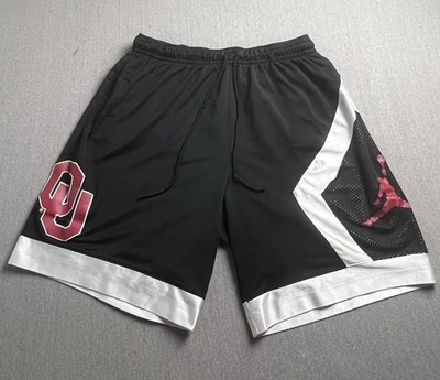 Nike Air Jordan Oklahoma Sooners Shorts Mens XL Black OU Athletic Basketball - Image 1 of 4