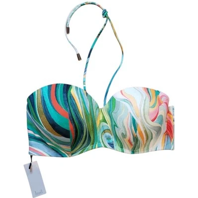Huit Paris Summer Days Swirl Bandeau Bikini Top  36D NEW - Image 1 of 4