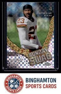 2024 Topps Chrome #SS-23 DeAngelo Hall Sunday Swag X-Fractor Washington Redskins - Picture 1 of 2