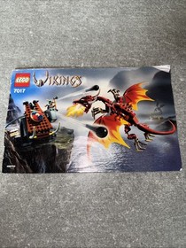 MANUAL ONLY LEGO Vikings  7017 Catapult versus the Nidhogg Dragon 2005
