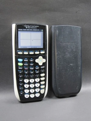 Texas Instruments TI-84 Plus C Silver Edition Graphing Calculator Black (READ) - Image 1 of 4