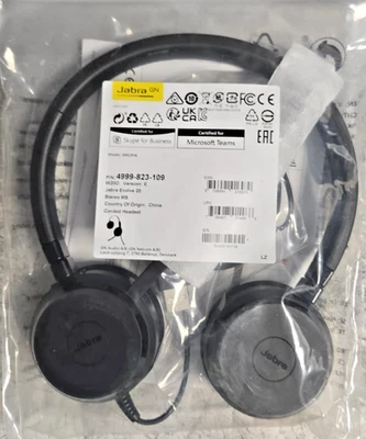 Jabra Evolve 20 MS Stereo Headset Wired Head-band Office/Call center USB Type-A - Image 1 of 4