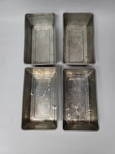 Lote de 4 sartenes de aluminio para hornear vintage de 9 5/8"x 5 1/2"x 2 3/4" - Imagen 1 de 11