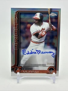 2025 Topps Chrome #CLA-EMU Eddie Murray Legends Auto #/50 Baltimore Orioles!! - Picture 1 of 2