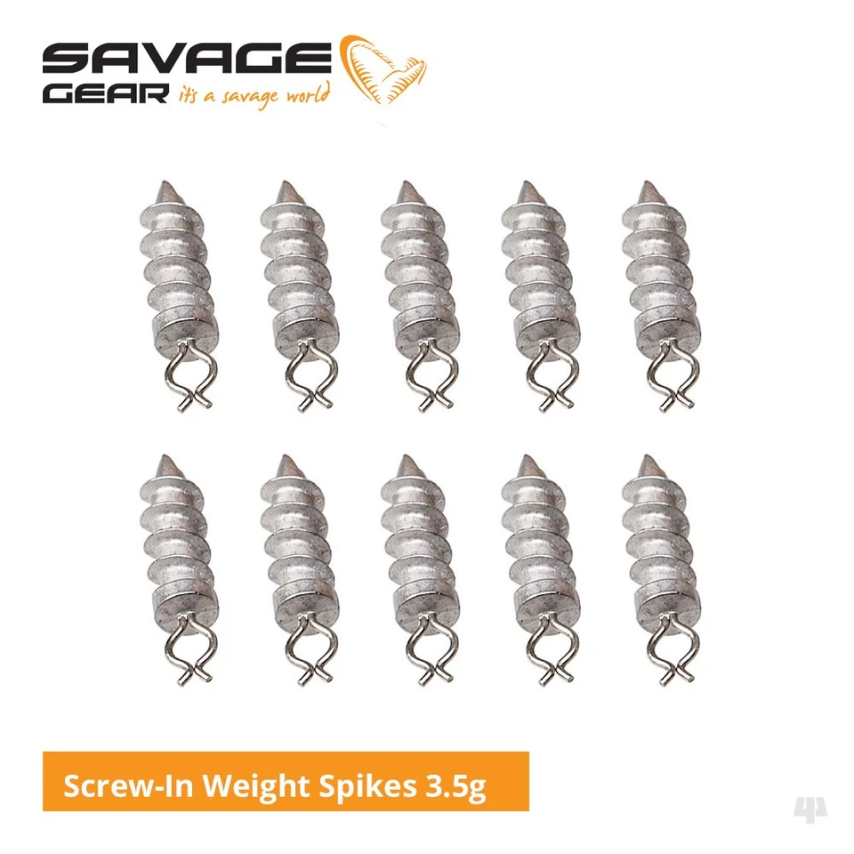 Savage Gear Screw-In Weight Spikes - Pike Perch Bass Predator Sea Lure Fishing - Image 1 of 1