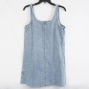 Rag & Bone Indigo Tweed Denim Kimmie Unhemmed Mini Dress - US Women's Medium - Picture 1 of 6