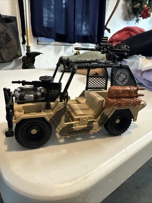 Chap Mei GI Joe Escala Exército Militar Caminhão Jeep Figura Veículo Vintage 2008 - Imagem 1 de 4