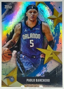 2025 Topps Paolo Banchero Stars of the NBA Rainbow Foil #SA-20 Magic - Picture 1 of 2