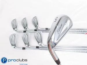 Nice Left Handed Titleist 23 T350 5-PW,GW IRON SET AMT Regular Flex Steel 448012 - Picture 1 of 6
