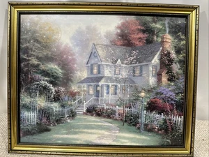 Thomas Kinkade "Victorian Garden II" gerahmter Druck 15x12 Goldsiegel Mai 1999 - Bild 1 von 9