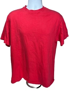 Vintage 90s Hanes Beefy-T Single Stitch Tee Fuchsia Pink Blank Large T-Shirt USA - Bild 1 von 8