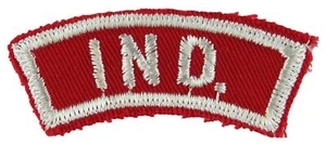 Indiana State Community Strip RWS Red & White Shoulder Strip [QR-1874] - Picture 1 of 1