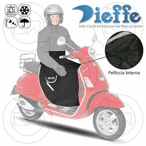 DIEFFE COPRIGAMBE TERMOSCUDO IMPERMEABILE PER PIAGGIO VESPA GTS 250 300 - Picture 1 of 3