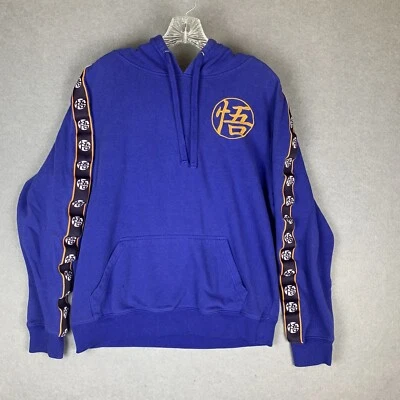 Y2K Dragon Ball Z толстовка пуловер толстовка с капюшоном синий мужской размер средний - Изображение 1 из 4