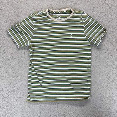 Camiseta a rayas multicolor Volcom talla L para niños Foto 1 de 4