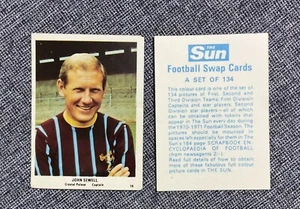 The Sun Fußball Tauschkarte 1970-71 John Sewell-Crystal Palace - Bild 1 von 1