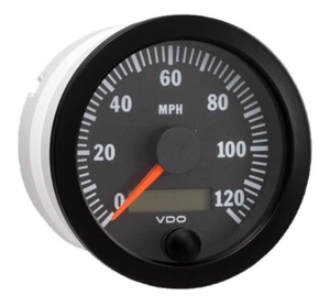 VDO Speedometer Gauge 120 MPH 12V/24V 80mm 437-151 / N01-112-254 / N01-112-253 - Picture 1 of 2
