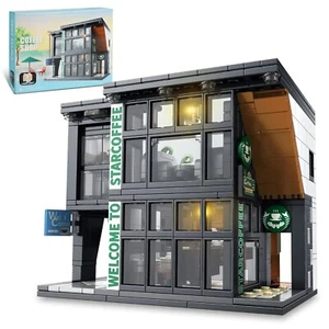 City Coffee House Building Blocks Set for Adults, Street View Construction Toy - Picture 1 of 7