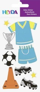 Sticker Stick-On`s Mix "Fußball" 9-teilig ~ 3D Sticker - Einladung - Bild 1 von 1