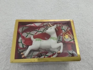 Imperial Collection Hirsch Christbaumschmuck Jade Porzellan in Box  - Bild 1 von 5