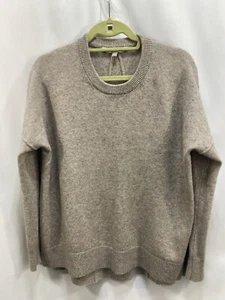 ATHLETA Women’s Size M Beige 80% Wool 20% Cashmere Long Sleeves Round Neck Sweat - Picture 1 of 8