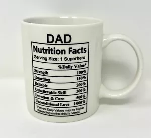 Taza Día del Padre Información Nutricional Taza Regalo Papá Divertida Taza de Café Regalo de Cumpleaños - Imagen 1 de 5